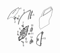 Mazda CX-7 Left Carrier | Mazda OEM Part Number EG21-73-97XF