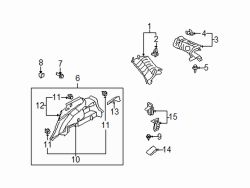 Mazda CX-7 Right Qtr trim assy nut | Mazda OEM Part Number 9991-00-501