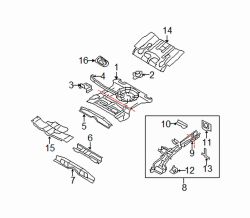 Mazda CX-7 Left Gusset | Mazda OEM Part Number EG21-54-84XB