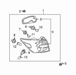 Mazda CX-7 Right Socket | Mazda OEM Part Number GJ6A-51-074