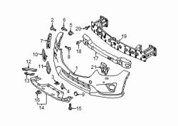 Mazda CX-5 Left Bumper cover rivet | Mazda OEM Part Number BGV4-56-145