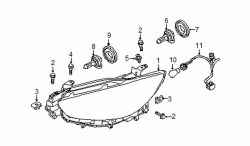 Mazda CX-5 Left Headlamp assy U-nut | Mazda OEM Part Number FB01-50-133C
