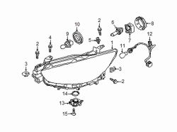 Mazda CX-5 Left Headlamp | Mazda OEM Part Number KR22-51-041C