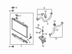 Mazda CX-5 Right Radiator lower insulator | Mazda OEM Part Number SH01-15-202A