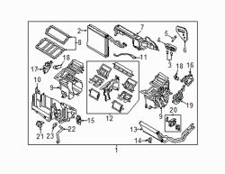 Mazda CX-5  AC & heater assy | Mazda OEM Part Number KD33-61-130C