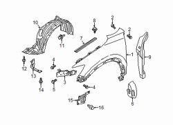 Mazda CX-5 Left Fender liner | Mazda OEM Part Number KD53-56-140E