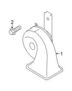 Mazda CX-5  Horn | Mazda OEM Part Number KD35-66-79YA