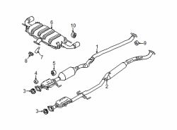 Mazda CX-5  Muffler & pipe | Mazda OEM Part Number PY35-40-100A