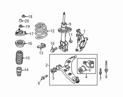 Mazda CX-5 Left Lower cntrl arm front bolt | Mazda OEM Part Number 9YA0-21-603C