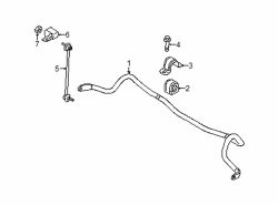Mazda CX-5 Left Stabilizer bar bracket | Mazda OEM Part Number KD35-34-155