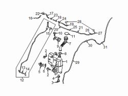 Mazda CX-5  Washer reservoir screw | Mazda OEM Part Number 9947-90-616