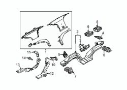 Mazda CX-5  Defroster nozzle | Mazda OEM Part Number KD45-60-120