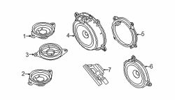 Mazda CX-5 Right Front dr speaker bracket | Mazda OEM Part Number KD45-66-A61