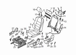 Mazda CX-5 Left Headrest | Mazda OEM Part Number KD49-88-140-02