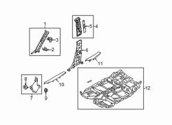 Mazda CX-5 Left Lwr ctr plr trim | Mazda OEM Part Number KD45-68-230-02