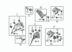 Mazda CX-5 Left Qtr trim panel fastener | Mazda OEM Part Number E120-68-AB1