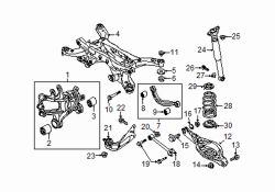 Mazda CX-5 Left Front insulator | Mazda OEM Part Number KD35-28-602