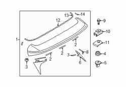 Mazda CX-5 Left Side support | Mazda OEM Part Number KD53-51-9C1A