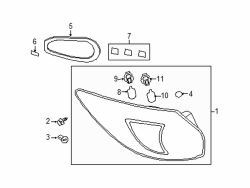 Mazda CX-5 Right Gasket | Mazda OEM Part Number KD54-51-153A