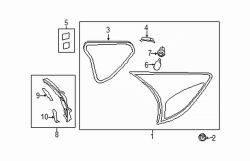 Mazda CX-5 Right Upper seal | Mazda OEM Part Number KA0G-51-3H8
