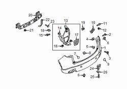 Mazda CX-5 Left Bumper cover retainer nut | Mazda OEM Part Number H260-50-841