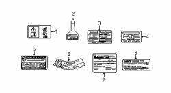 Mazda CX-5  Tire Label | Mazda OEM Part Number LD47-69-074