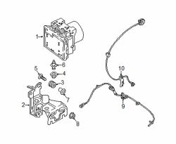 Mazda CX-5  ABS Modulator Bracket | Mazda OEM Part Number KB8A-43-310