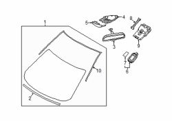 Mazda CX-5 Front Windshield Glass | Mazda OEM Part Number KD3D-63-900B