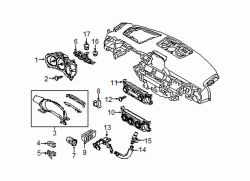 Mazda CX-5  Hazard Warning Switch | Mazda OEM Part Number K123-66-4H0