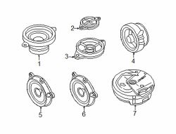 Mazda CX-5 Center Rear Speaker | Mazda OEM Part Number GHR1-66-960