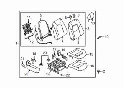 Mazda CX-5 Rear Center Left Headrest Guide | Mazda OEM Part Number KD45-88-1G9-2A