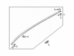 Mazda CX-5 Left Roof Molding Cap | Mazda OEM Part Number KB8A-50-9L2A