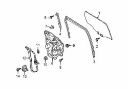 Mazda CX-5 Rear Right Window Channel | Mazda OEM Part Number KB7W-72-605