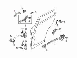 Mazda CX-5 Rear Right Door Latch Assembly | Mazda OEM Part Number KB7W-72-310