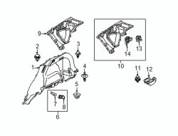Mazda CX-5 Rear Left Upper Interior Quarter Panel Trim Panel | Mazda OEM Part Number KB7W-68-260B-75