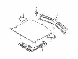 Mazda CX-5 Rear Right Spare Tire Compartment | Mazda OEM Part Number KB7W-68-8MXA