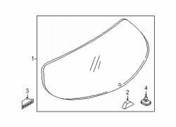 Mazda CX-5  Back Glass Clip | Mazda OEM Part Number KB7W-50-896