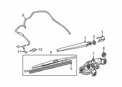 Mazda CX-5 Rear Liftgate Washer Hose | Mazda OEM Part Number KB7W-67-501