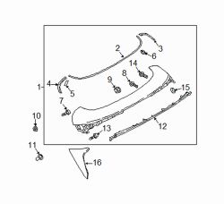 Mazda CX-5 Rear Lower Spoiler | Mazda OEM Part Number KB7W-51-981