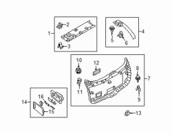 Mazda CX-5 Lower Liftgate Trim Panel Clip | Mazda OEM Part Number GJ21-68-885B-02