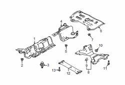 Mazda CX-30 Rear Floor Pan Heat Shield Nut | Mazda OEM Part Number 9YB1-60-616