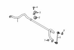 Mazda CX-30 Front Suspension Stabilizer Bar Link | Mazda OEM Part Number BDTS-34-170A