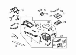 Mazda CX-30 Left Console Mat | Mazda OEM Part Number TK49-64-313