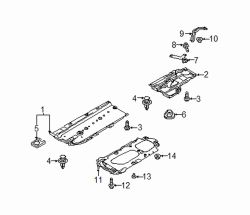 Mazda CX-30  Floor Pan Splash Shield Nut | Mazda OEM Part Number 9YB1-60-602