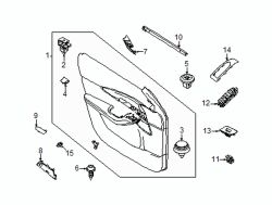 Mazda CX-30 Front Right Door Trim Molding Cap | Mazda OEM Part Number BDTS-58-334A-02