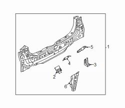 Mazda CX-30 Upper Rear Body Panel Bracket | Mazda OEM Part Number KD53-70-741