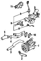 Mazda RX-7  A.I.R. pump bracket | Mazda OEM Part Number N3A1-13-812