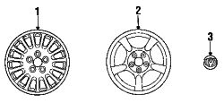 Mazda RX-7  Wheel, alloy | Mazda OEM Part Number 9965-05-8060