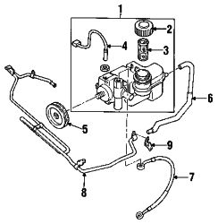 Mazda RX-7  P/S pump | Mazda OEM Part Number FD01-32-600D