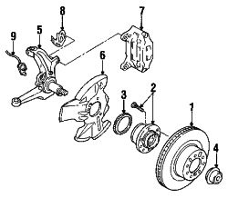 Mazda RX-7 Left Brake rotor | Mazda OEM Part Number FD01-33-25XA